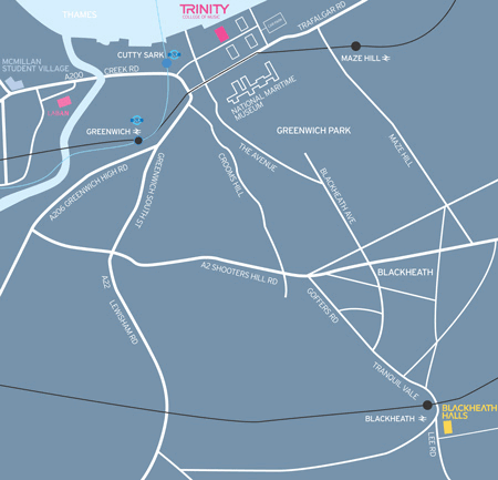 Map Trinity College